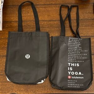 lululemon athletica Black Tote Bags